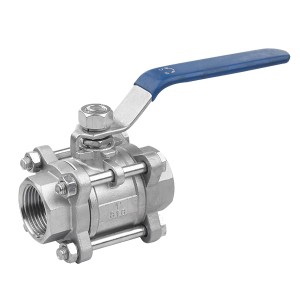 3 pcs threaded 1000WOG ball valve